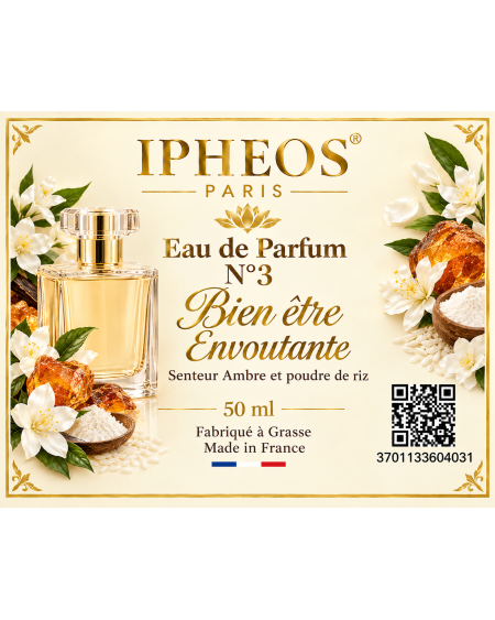 Eau de parfum bien-être Envoûtante AMBRE & POUDRE DE RIZ