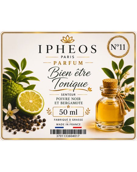 Eau de parfum bien-être Tonique POIVRE NOIR ET BERGAMOTE