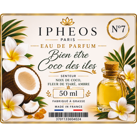 Eau de parfum bien-être COCO - noix de coco, fleur de thiaré, ambre