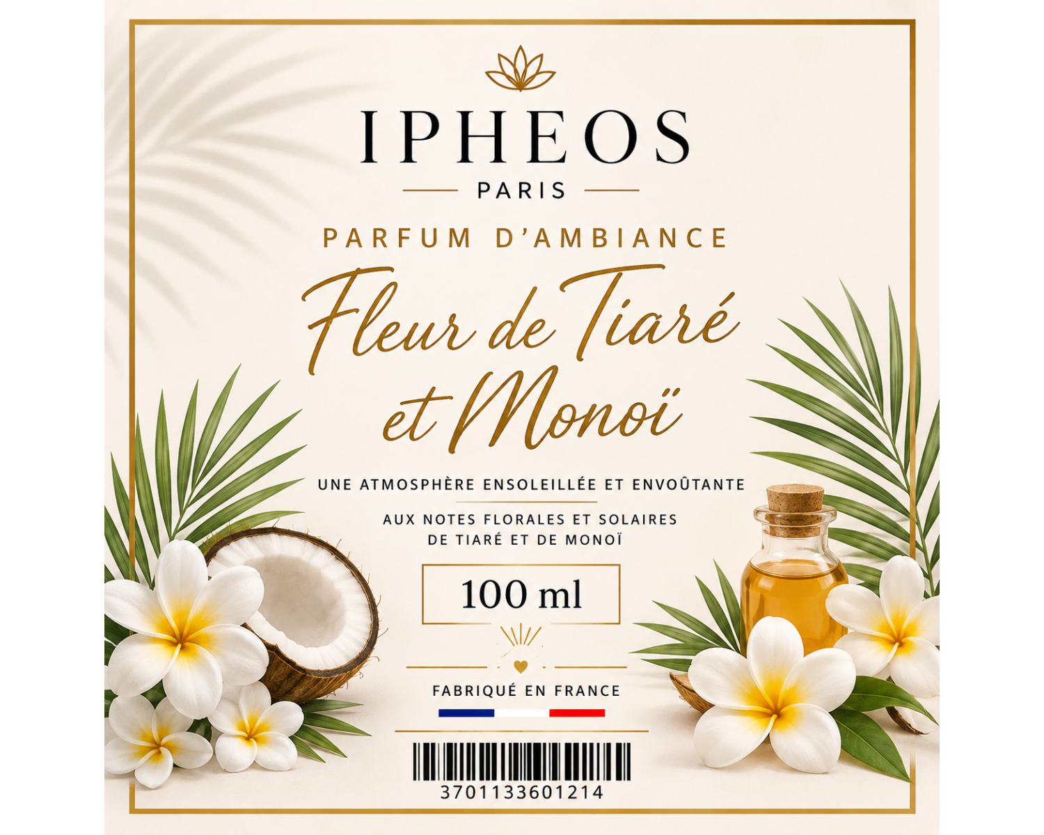 Diffuseur d'Ambiance Fleur de Tiaré & Monoï