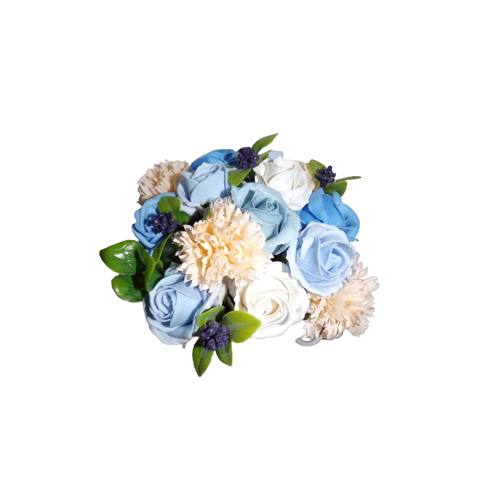 Fleurs de savon de Luxe - BLEU